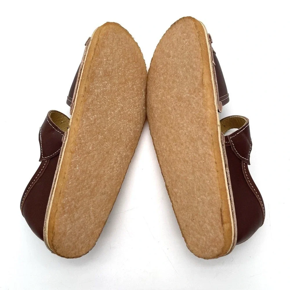 Bear Feet Ancho Brown Leather Handmade Kid's Sandals Size 11 DS